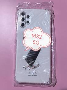 1pc Transparent Four-Corner Anti-Drop Case, Compatible With Samsung Series, Samsung Phone Transparent Four-Corner Anti-Drop Case, Phone Case, Protective Cover, Phone Shell, Phone Sleeve, Anti-Drop Phone Case, Transparent Phone Case, Minimalist Phone Case, Solid Color Phone Case, Transparent Phone Case, TPU Phone Case Anti-Drop (Military-Grade Anti-Drop)