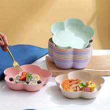 3 buc. Farfurie florală de lux cu fructe, tavă pentru mâncare de bucătărie, farfurie cu fructe pentru gustări în sufragerie, farfurie cu fructe uscate, farfurie pentru aperitive