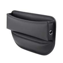 Wypełniacz szczelin w fotelu samochodowym, skórzany schowek na fotel samochodowy z uchwytem na kubek, uniwersalny organizer na szczeliny w fotelu, regulowany schowek na fotel. Przed zakupem zmierz szczelinę między schowkiem w samochodzie a środkiem foteli z przodu i z tyłu. Aby idealnie dopasować, szczelina powinna wynosić co najmniej 3 cm.