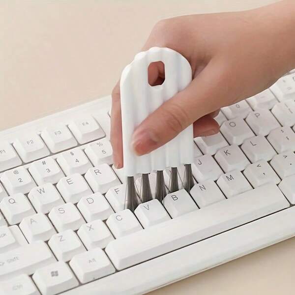 1-Piece Keyboard Cleaning Brush - Bendable Cup Cover Slot Brush - Soft Bristle Brush Suitable For Computer, Office, And Home Cleaning