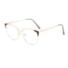 1 Pair Women's Hollow Cat Eye Personalized Fashion Glasses, Elegant And Sexy Glasses Suitable For Office, Reading, Outfit Accessories, Photography - Black Gold - View 11