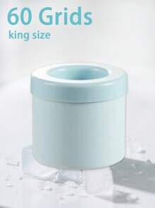 3/1 pieza para hacer cubitos de hielo de 60/40/30 cuadrículas, molde portátil de cubitos de hielo cilíndricos 3D, bandeja de hielo de silicona de fácil liberación, vaso exprimidor para hacer hielo, cubo de hielo de silicona con tapa incluida, molde de hielo cilíndrico de fácil liberación, mini cubo de hielo