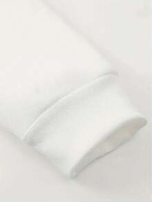 Sudadera con capucha de terciopelo para hombres, estampado de coches de otoño e invierno, sudadera deportiva versátil y casual suelta con capucha - Blanco - Ver 6