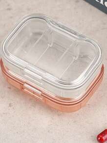 Portable Weekly Pill Box Large Size Waterproof Airtight Medicine Storage Case For Daily Morning, Noon And Night, Compact