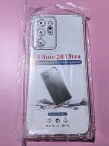 1pc Transparent Four-Corner Anti-Drop Case, Compatible With Samsung Series, Samsung Phone Transparent Four-Corner Anti-Drop Case, Phone Case, Protective Cover, Phone Shell, Phone Sleeve, Anti-Drop Phone Case, Transparent Phone Case, Minimalist Phone Case, Solid Color Phone Case, Transparent Phone Case, TPU Phone Case Anti-Drop (Military-Grade Anti-Drop)