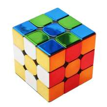 3x3 Speed Cube, Mirror Surface Magic Cube, Original Stickerless Magic Cube, A Shiny Puzzle Game And A Brain Teasers Toy