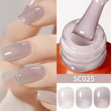 Tonitu g. Tonitu G 7ml Gelee Gel Nagellack - Nude Pink Rose Lila Rot Grau Burgund Braun, verschiedene Farben Abweichbar, UV/LED Aushärtung, transluzentes Nude Pink Rot Minzgrün Milchrot Halbpermanenter Gel Nagellack für Maniküre Zuhause Salon & Nagelkunst, Geschenk für Frauen Nägel - Verschiedenfarbig - Übersicht 3