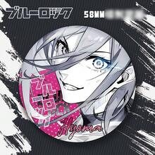 蓝锁动漫全息徽章收藏版，动漫周边，卡通背包装饰胸针，动漫配饰，万圣节/圣诞节/生日礼物，适合家人和朋友 - 彩色 - 查看 4