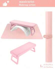 1pc Oversized Manicure Table Mat & Mouse Pad Set, PU & Washable Foldable Nail Polish Holder Wrist Rest Cushion, Suitable For Manicure , Nail Care, Nail Salon Tools, Soft Microfiber Leather Manicure Pad, Nail Desk Mat, Folding Nail Holder Pad, Suitable For Women And Girls Makeup Tools, Weddings, Parties, Birthdays, Ladies Gifts, Best Friends, Teachers, New Year, Gifts, Christmas, Halloween