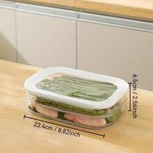 Juego de contenedores apilables refrigerados de 1/2/3/4 niveles con tapa - Organizador de refrigerador para verduras, frutas y alimentaria para embutidos, pavo y cortes - Esencial de cocina