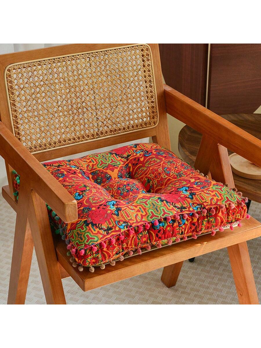 احصل على وسادة أرضية سميكة بطراز بوهيمي تتمتع بالر...