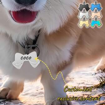 Custom Pet ID Tags Cat And Dog Tags, Personalized Cat Dog And Puppy Pet Identification Name Pendant, Collar Tag Pendant, Pet Accessory Skeleton Footprint Pendant, Perfect Gift For Pets, For Outdoor, Wedding And Party Occasions To Prevent Pets From Getting Lost!