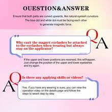 Waloshow 3 Pairs/Set CC Curled Natural Look Magnetic False Eyelashes, Reusable With Professional Applicator, No Glue Needed, Easy To Wear And Remove, Creates Natural Makeup Look, 3D Natural Spiky Cartoon Style Fluffy Soft Fake Lashes - Natural Lashes - View 5