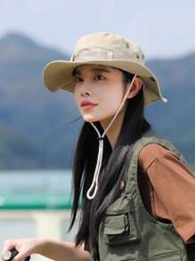 meetsunny 1 件男女款防晒渔夫帽速干可折叠宽边帽透气防紫外线牛仔风格 Boonie 渔夫帽 UPF 2000+ 适合徒步钓鱼海滩