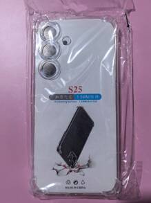 1pc Transparent Four-Corner Anti-Drop Case, Compatible With Samsung Series, Samsung Phone Transparent Four-Corner Anti-Drop Case, Phone Case, Protective Cover, Phone Shell, Phone Sleeve, Anti-Drop Phone Case, Transparent Phone Case, Minimalist Phone Case, Solid Color Phone Case, Transparent Phone Case, TPU Phone Case Anti-Drop (Military-Grade Anti-Drop)