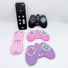 婴儿出牙玩具（3-6个月），硅胶仿真遥控玩具，儿童电视遥控器缓解咬合不适，幼儿咀嚼玩具 - 套組 - 查看 8