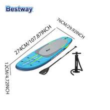 Bestway 6532A Inflatable Stand-Up Paddle Boards, For Adults Paddle Boards For All Skill Levels, 10'4'' Ultra-Light Paddleboard With Durable Premium Accessories, Fins, Paddle, Pump, Leash, Extra Wide Stable Non-Slip Yoga Deck - 9' X 30" X 4.75" / 2.74mx 76cm - View 9