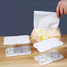 Spring-Loaded Tissue Box Holder, Automatic Pop-Up Napkin Dispenser For Desk And Kitchen, A Seamless One-Handed Desktop Accessory That Delivers Napkins With A Gentle Press, Designed To Reduce Clutter And Enhance Workspace Aesthetics, Perfect For Home Office, Kitchen Counter, Dining Table, Living Room, Craft Room, And Reception Areas, Ideal Spring-Cleaning Gift For Mother's Day, Birthdays, And Housewarmings, Featuring A , Quiet Mechanism And Smooth One-Handed Operation For Everyday Convenience And Neat Presentation. - Multicolor - View 6