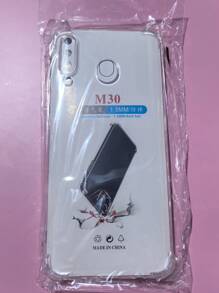 1pc Transparent Four-Corner Anti-Drop Case, Compatible With Samsung Series, Samsung Phone Transparent Four-Corner Anti-Drop Case, Phone Case, Protective Cover, Phone Shell, Phone Sleeve, Anti-Drop Phone Case, Transparent Phone Case, Minimalist Phone Case, Solid Color Phone Case, Transparent Phone Case, TPU Phone Case Anti-Drop (Military-Grade Anti-Drop)