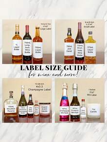 Personalized Photo And Text Wine Bottle Label Stickers, Customizable Wedding Engagement 21st Birthday Decorations, Durable Adhesive Paper Stickers, Bridesmaid Proposal - Multicolor - View 5