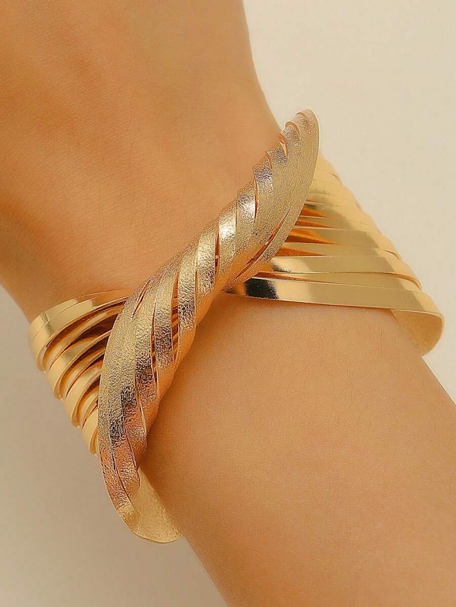 6Pcs Gold Plated Boho Bracelets Set For Women Adjustable Hypoallergenic Minimalist Stackable Jewelry Gift For Her Mom Best Friend Daughter