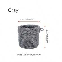 Handgeflochtener Aufbewahrungskorb, hängender Organizer-Korb für Nachttisch, Tischplatte, Wanddekoration, zum Aufbewahren von Sonnenbrillen, Kosmetika, Schreibwaren, Schlüsseln, Pflanzen usw.