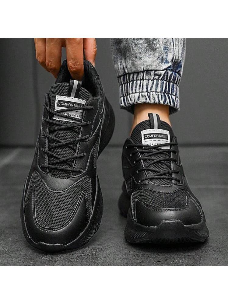 Scarpe Da Uomo Estive Leggere Traspiranti – Sneaker Sportive In Mesh Nero, Chiuse In Velcro, Per Corsa, Trekking E Tempo Libero (taglia 44)