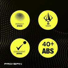 PRO SPIN Pelotas de Pong Blancas de 3 Estrellas de Nivel de Torneo |   Calidad de la Competencia |   Tamaño Oficial y Peso para Tenis de Mesa - 3 unidades - Ver 7