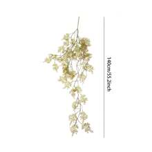 1 件人造常春藤藤蔓植物，140 厘米仿真悬挂绿色植物，适用于遮光窗帘、窗户装饰、空调管道和天花板装饰、商店橱窗美化，非常适合复活节、圣帕特里克节、情人节、母亲节、毕业典礼 - 多功能节日装饰、客厅窗帘