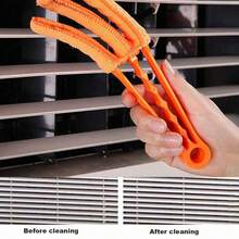 1 pieza Cepillo de limpieza de rejillas de aire acondicionado de color aleatorio, Limpiador de persianas venecianas, Cepillo desmontable y lavable para eliminación de polvo para uso doméstico