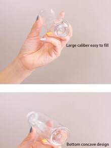 100毫升透明塑料瓶，PET翻盖液体容器，化妆品可灌装挤压瓶 - 無色 - 查看 7