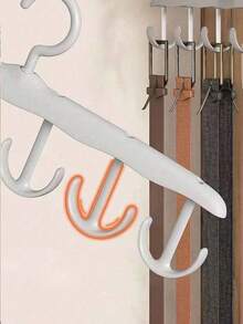12 Rotating Hooks Hanger, Space-Saving Bra Strap Holder, Wavy Drying Rack, Multi-Functional Clothes Hanger For Home, Dorm, Underwear, Pants, Socks, Plastic Hangers, Suitable As Gifts For Relatives, Family, Friends, Teachers, Classmates, Applicable For Travel, Outdoor Activities, Camping, Parties, Gatherings, Beach Vacations, Decorations For Halloween, Christmas, Autumn, Storage & Organization - Multicolor - View 5