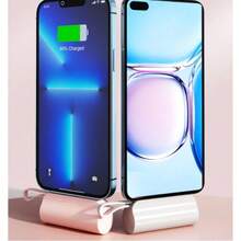 Mini Power Bank 5000mAh Wireless Charger 2-In-1 Portable Charger For IPhone And Type-C - Nhiều màu - Xem 10