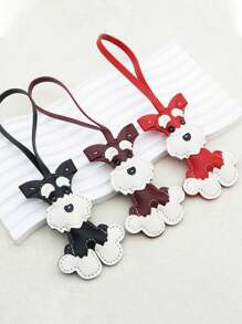 1 件奔腾的骏马和狗钥匙扣 - PU 皮革马术吊饰，14 种颜色（绿色、黑色、粉色、蓝色、黄色、白色、棕色、红色、橙色、棕色、深蓝色、深棕色、黑色、紫色、酒红色） - 可调节钥匙、包包、手机链带 - 情人节男女礼物 - 可与背包搭配