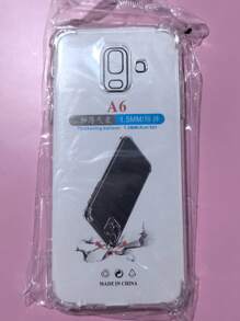 1pc Transparent Four-Corner Anti-Drop Case, Compatible With Samsung Series, Samsung Phone Transparent Four-Corner Anti-Drop Case, Phone Case, Protective Cover, Phone Shell, Phone Sleeve, Anti-Drop Phone Case, Transparent Phone Case, Minimalist Phone Case, Solid Color Phone Case, Transparent Phone Case, TPU Phone Case Anti-Drop (Military-Grade Anti-Drop)