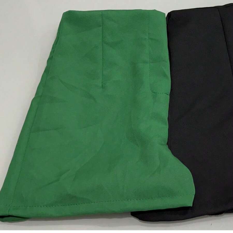 New Fashion 2025 Tailored Social Shorts Kit - 黑綠色 - 查看 1