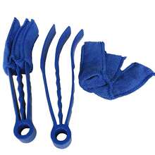 1 pieza Cepillo de limpieza de rejillas de aire acondicionado de color aleatorio, Limpiador de persianas venecianas, Cepillo desmontable y lavable para eliminación de polvo para uso doméstico