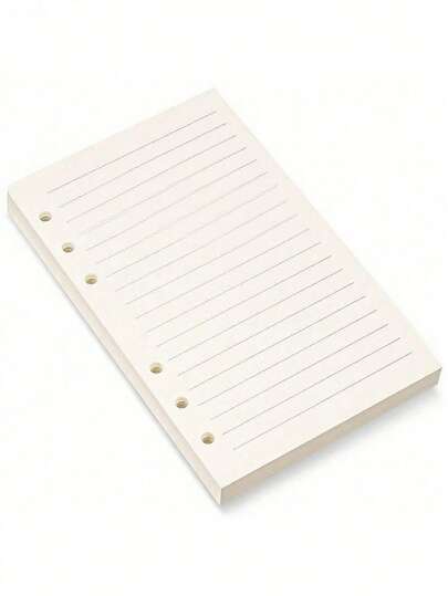 1 Pc/2 Pcs A4 A5 A6 A7 Refills Lined Paper, White/Brown Refillable Paper For 5x7 Journal Notebook Inserts 80 Lined Pages(Before Purchasing, Please Check If It Is Suitable For Your Notebook)