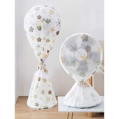 Cubierta protectora para ventilador a prueba de agua y polvo, cubierta protectora para ventilador vertical del hogar, diseño de malla transpirable; cubierta universal para el polvo engrosada, cubierta protectora para el hogar