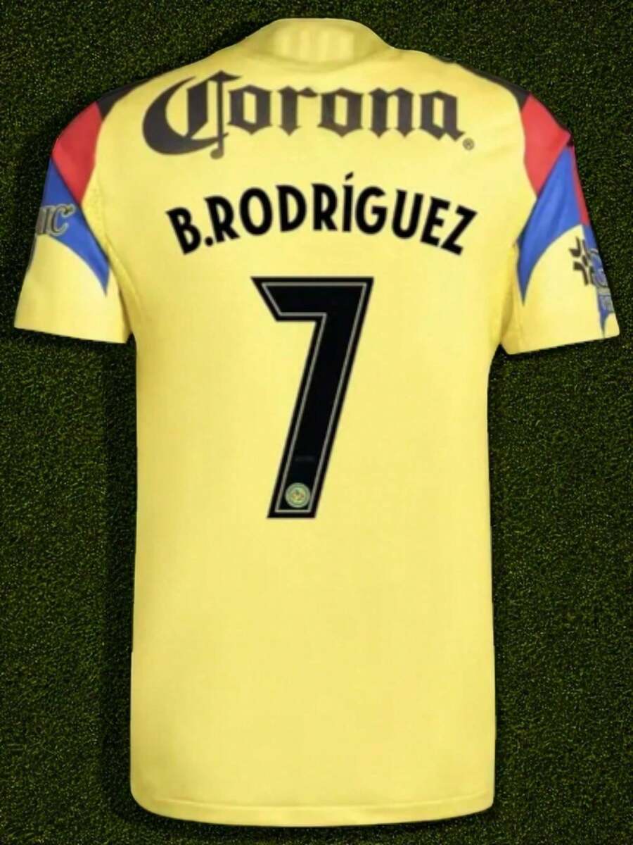 Jersey brian rodriguez #7 2025-2026 - Amarillo - Ver 1