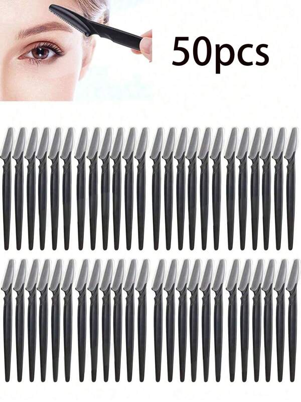 10pcs-60pcs Genuine Leather Repair Tools, Facial And Body Hair Removal Tools, Women's Facial Multi-Purpose Razor, Eyebrow Trimmer, Eyebrow Razor, Anti-Scratch Set, Genuine Leather Repair With Precision Cover, Special Artifact For Beauty Salon