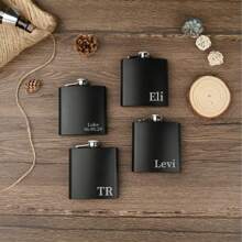 Laser Engraving, Personalized Hip Flask Gifts For Men, Bachelor Party Gifts, Groomsmen Gifts, Best Man Gifts, Dad Gifts, Groomsmen Wedding Gifts, Boyfriend Gifts. Personalized Matte Black 6 Oz Hip Flask, Custom 6 Oz Hip Flask, Personalized Hip Flask, Laser Engraved Hip Flask, Party Favors, Wedding Party Favors,