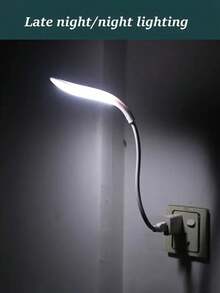 1 件 USB 供电 LED 阅读灯，适用于 PC 笔记本电脑照明触摸独立台灯，卧室，USB 供电塑料阅读灯，笔记本电脑照明|阅读灯|适合学生宿舍|电脑办公室阅读，大学开学必备礼物