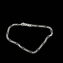 Men's Thin Bracelet 3X1 18cm 925 Silver Plated - Silver - View 7