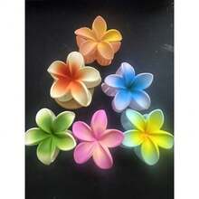 1/3/6/12 Kit Summer Flower Clip Large Hair Clips Beach Holiday Flower Barrettes - 130-1 - 查看 1