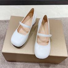 Women Flats - White Low Heels 2cm - View 13
