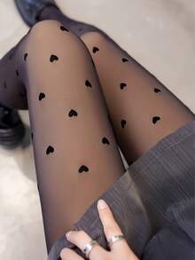 1 Peça Meia-calça/Collant Térmico de 200g para Mulheres, Preto, Marrom, Estampa de Onda, Amor, Coração, Laço, Estampa de Leopardo, Forro de Fleece, Meia-calça Quente, Meia-calça de Fleece Grossa, Translúcida, Alta Elasticidade, Legging Ajustada e Sexy, Macia e Suave, Modeladora de Pernas na Moda, Adequada para Fashionistas, Moças Jovens, Adolescentes, -10~10°C, Meia-calça de Outono/Inverno, Festa, Discoteca, Várias Festas, Esportes, Lazer, Negócios e Outros Usos Diários.