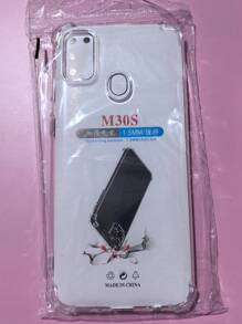 1pc Transparent Four-Corner Anti-Drop Case, Compatible With Samsung Series, Samsung Phone Transparent Four-Corner Anti-Drop Case, Phone Case, Protective Cover, Phone Shell, Phone Sleeve, Anti-Drop Phone Case, Transparent Phone Case, Minimalist Phone Case, Solid Color Phone Case, Transparent Phone Case, TPU Phone Case Anti-Drop (Military-Grade Anti-Drop)