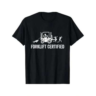 Forklift Certified Shirt, Funny Certified Forklift Operator T-Shirt Graphic tees