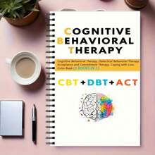 Cuaderno espiral de salud mental para adultos 5 en 1: Terapia cognitivo-conductual, Habilidades de conducta dialéctica, Ejercicios de duelo, Encuadernación espiral para uso diario y regalos de vuelta al colegio, Diseño de maquetación profesional, Curación emocional, Ejercicios estructurados, Papel de alta calidad, Libro de autoayuda, Gran regalo